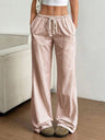 Striped Casual Wide-Leg Pants