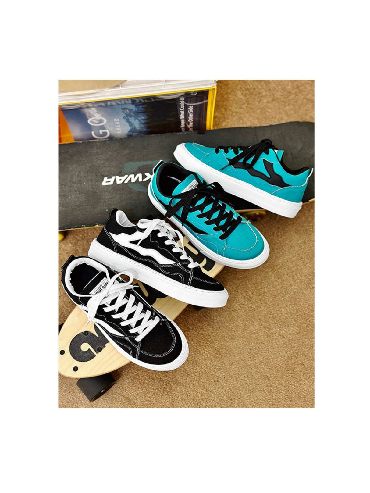 Liber Four Seasons Colorblock Men's Casual Sneakers