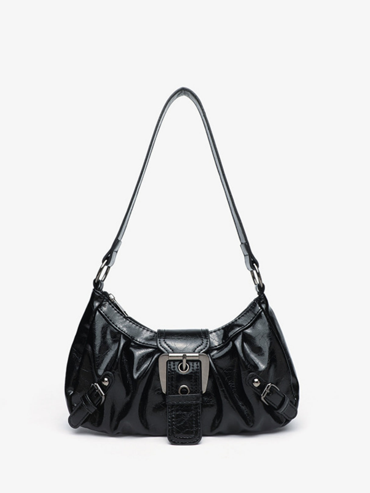 Stylish And Edgy Motorcycle Studded Shoulder Bag