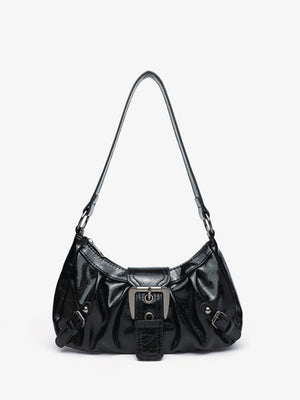 Stylish And Edgy Motorcycle Studded Shoulder Bag