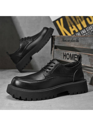 Liber Four Seasons Thick-Sole Men's Black Shoes