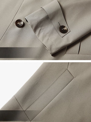 Business Single-Breasted Leisure Trench Coats