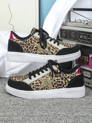 Leopard Print Unisex Casual Sneakers
