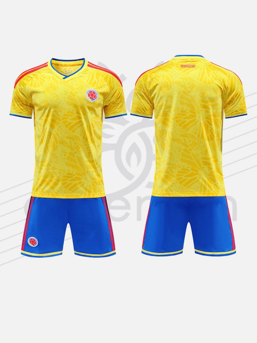 World Cup National Team Football Two-piece jersey and shorts set, Unisex