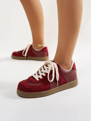 Retro Color-blocked German Training Shoes And Sneakers