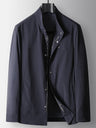 Business 4-Way Stretch Stand-Collar Zip-Up Lightweight Jacket