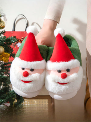 Santa Claus Color-block Slippers