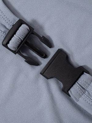 Body Spice Girl à manches longues et faux deux-pièces avec boutons