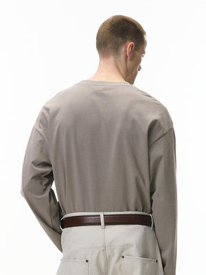 Liber Autumn Neutral wear Solid Color T-shirts