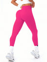 Tight-fitting Tummy Control High-waisted Hip Lift Piping Yoga Pants Pants