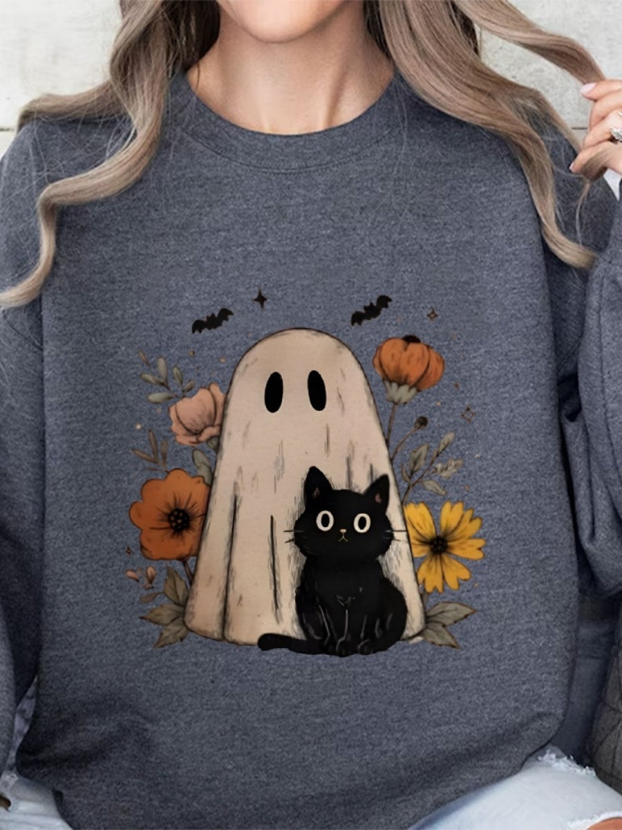 Halloween Pullover Printed Sweatshirt