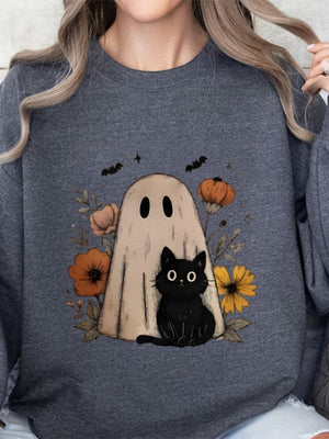 Halloween Pullover Printed Sweatshirt