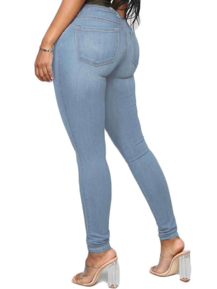 Pencil Pants Tight Fit Butt-lifting Style Jeans