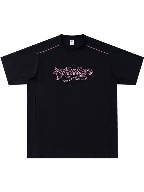 Applique Color-blocked T-shirts