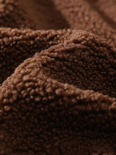 Maillard Tie-dye Imitation Lambskin Work Jacket