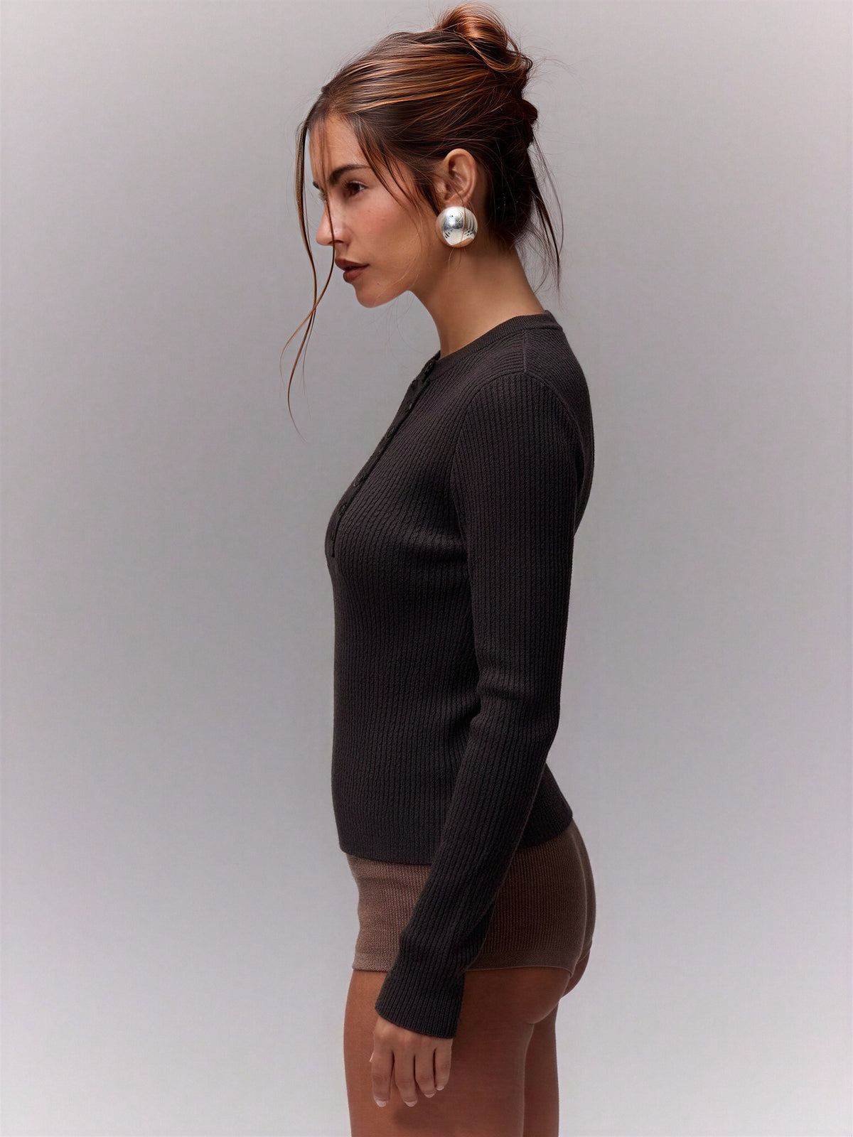 100% Superfine Wool Polo Collar Pullover Sweater