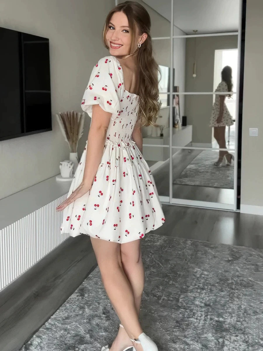 Liber Summer Women's Splicing Printed Mini&Short Dresses
