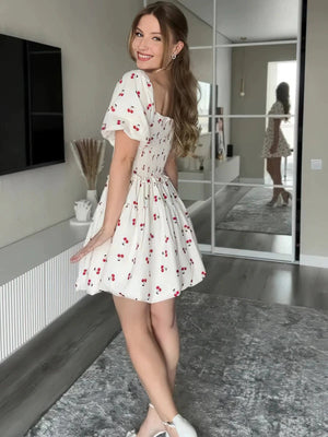 Liber Summer Women's Splicing Printed Mini&Short Dresses