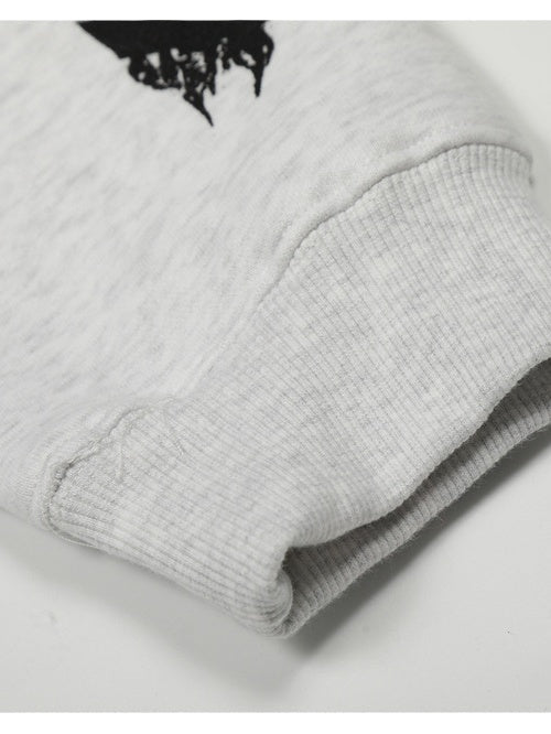 Loose Hooded Plush With A Hood Sweatshirts&Hoodies