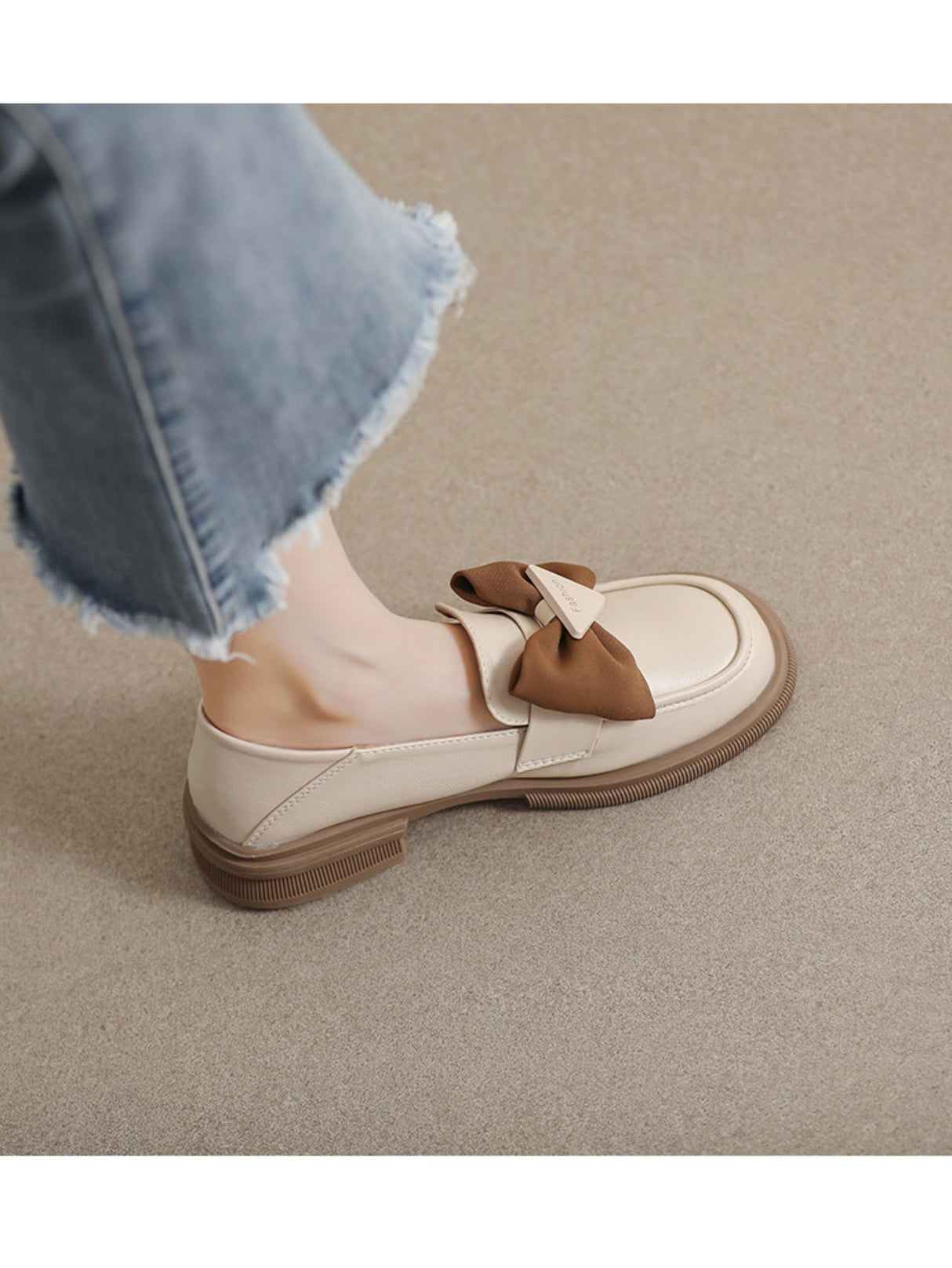 Liber Spring and Autumn Bowknot Women's Loafers