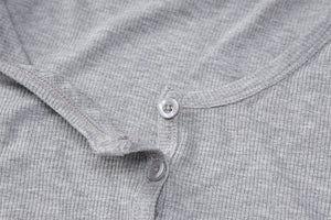 Single-breasted Slim-fit Long-sleeved High-waisted Crop Top