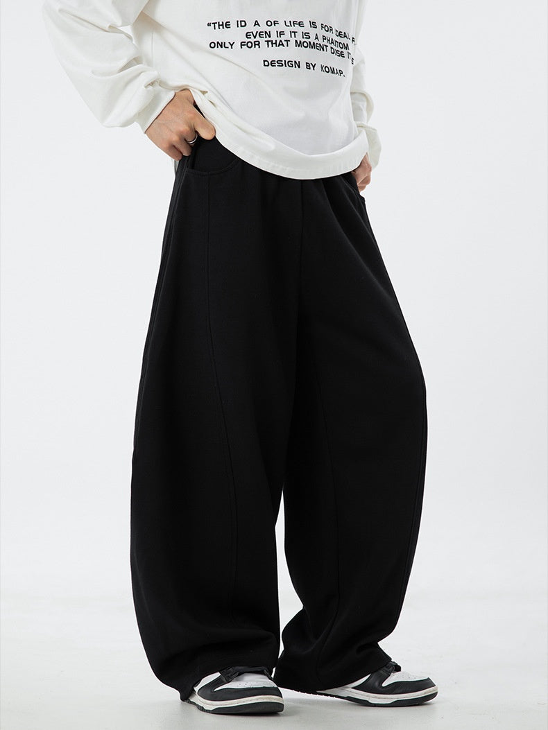 Liber Autumn Men's None Solid Color Pants