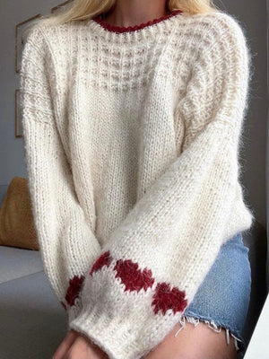 Lazy style Love Crew Neck Sweaters