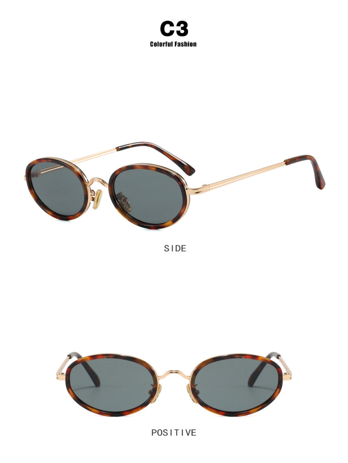 Full-frame Oval Sunglasses