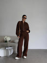 American-style Autumn/winter Cardigan Sportswear For Women