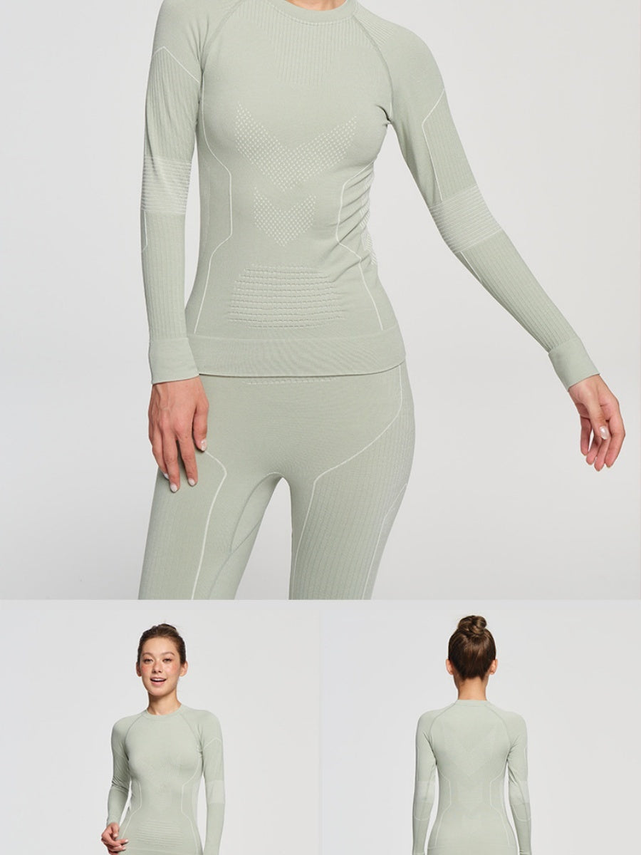 Jacket Pants And Quick-drying Shirt Outdoor Sweating Compression Functional Underwear Keep Warm Two-piece Base Layer