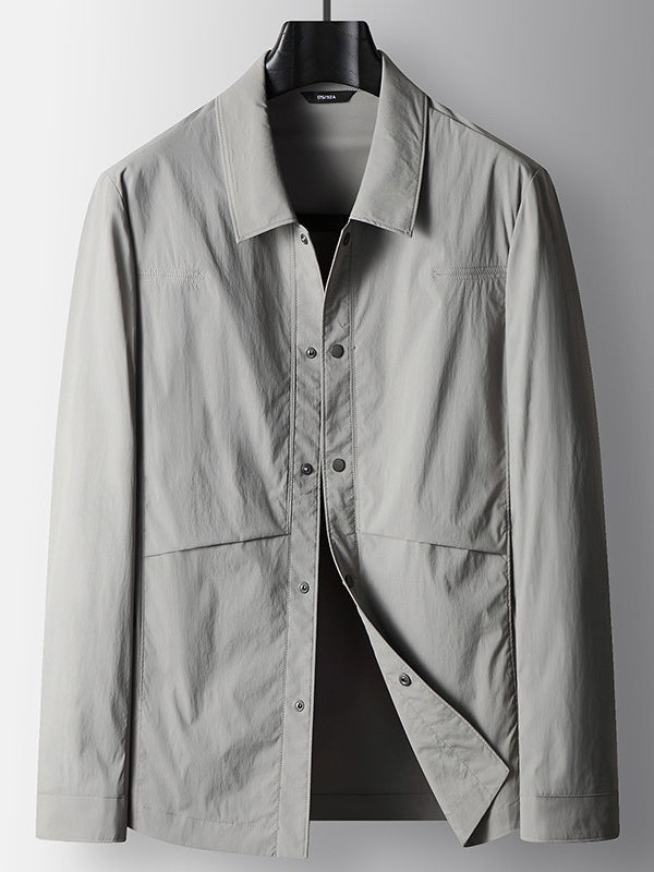 Business 4-Way Stretch Wrinkle-Free Notch-Lapel Lightweight Jacket