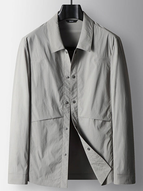 Business 4-Way Stretch Wrinkle-Free Notch-Lapel Lightweight Jacket