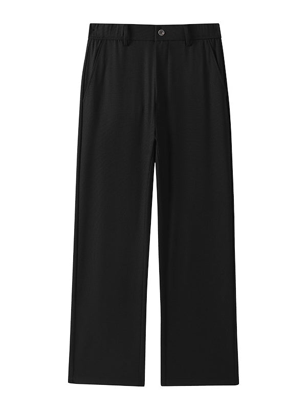 Drape Flax Straight-Fit Slim-Fit Anzughose