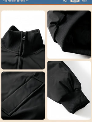 Three-proof Stand-up Collar Retro Workwear Flight Cotton Jacket