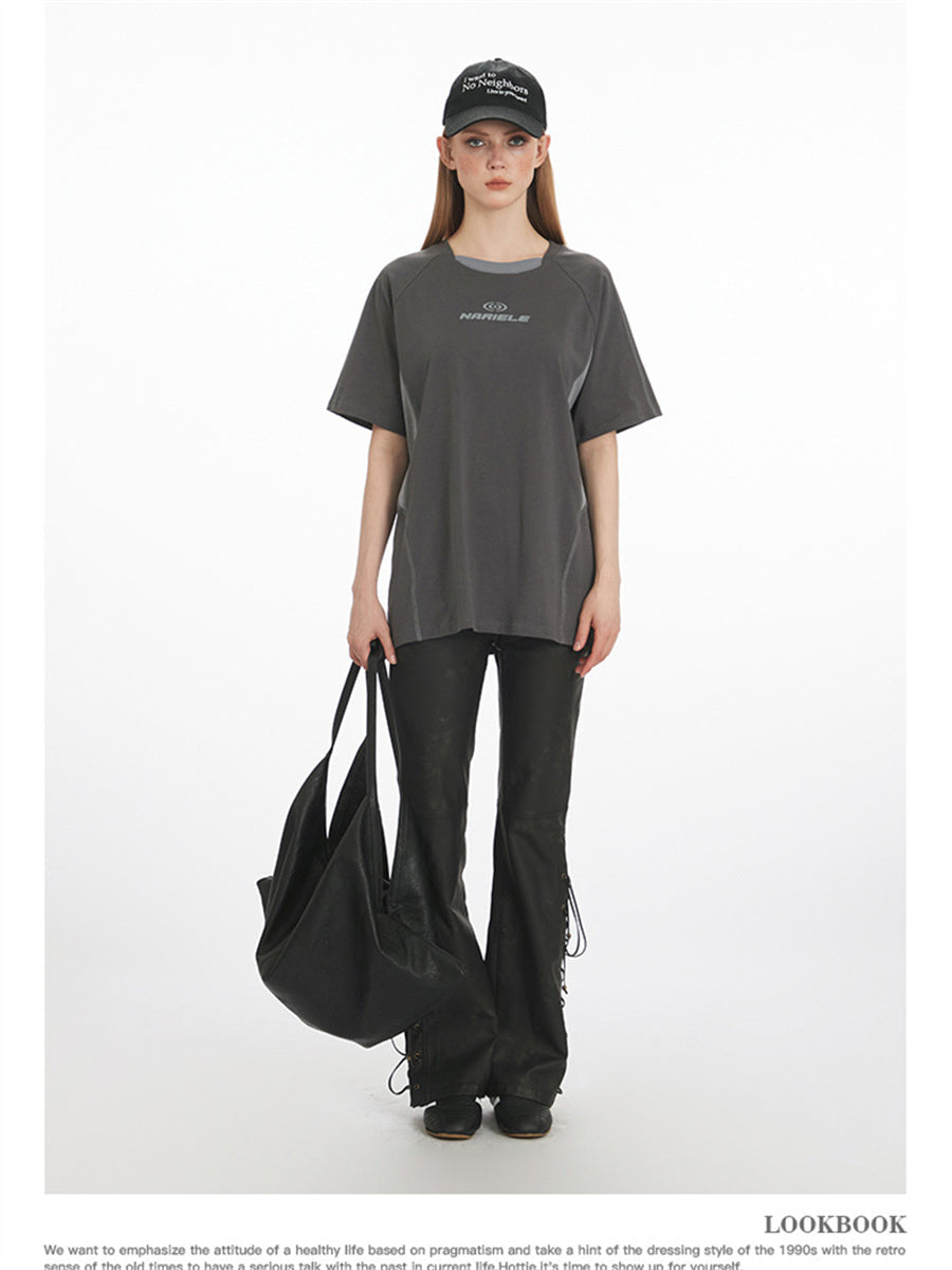 Liber Summer Women's Printed Letter T-shirts