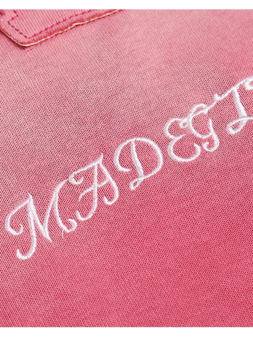Liber Autumn Neutral wear Embroidered Pattern Letter Sweaters