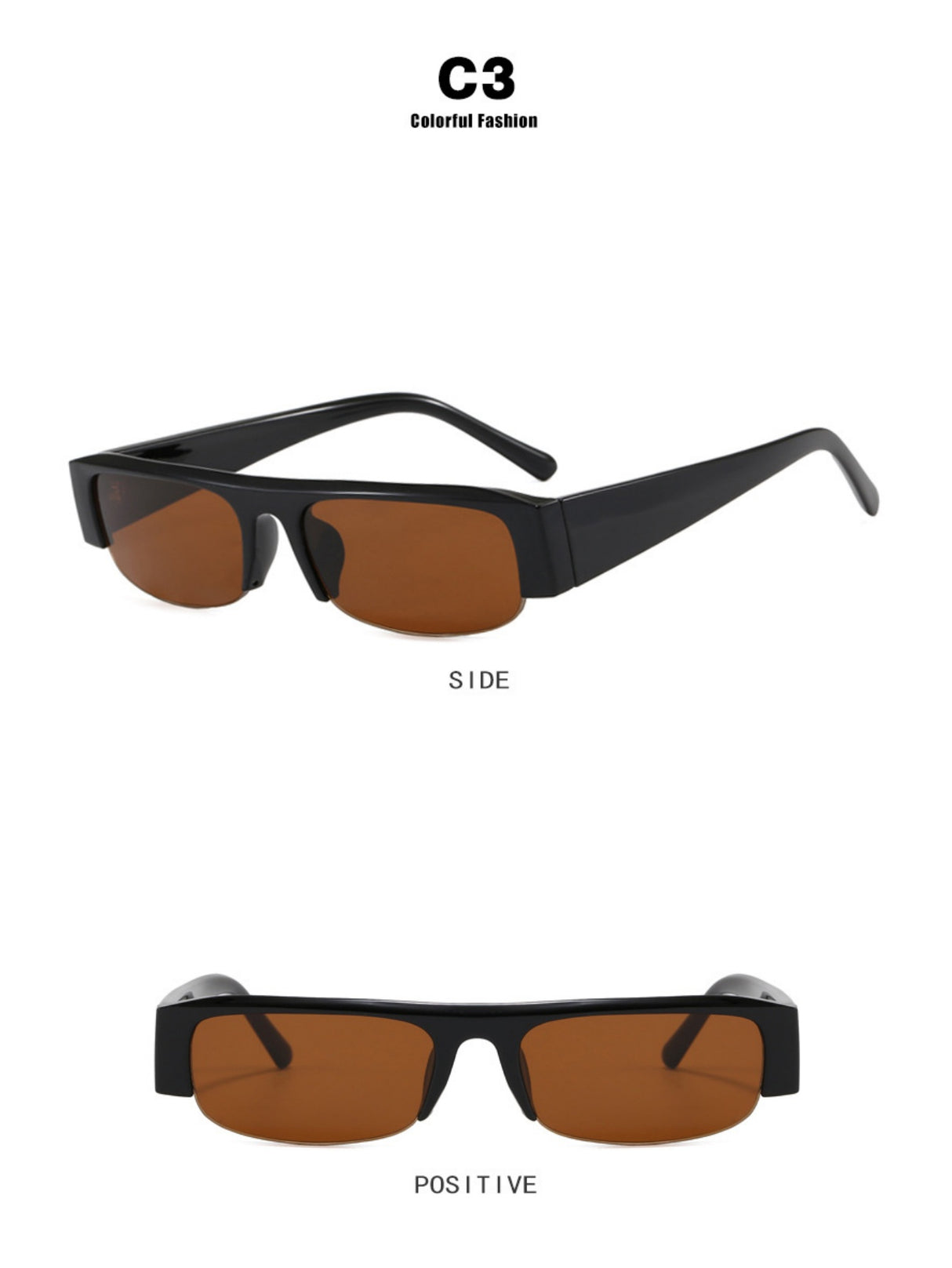 Full-frame Square Fashion Glasses