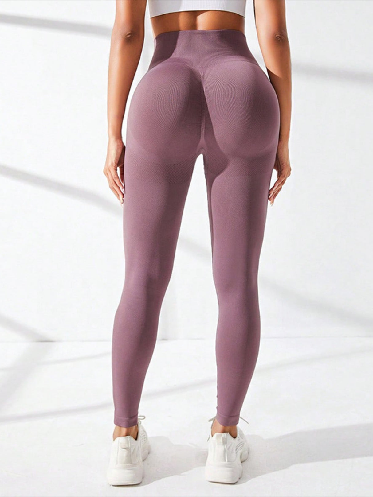 Seamless Exercise Yoga Fitness High-waisted, Tummy-flattening Elastic Pants
