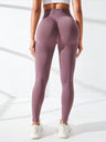 Seamless Exercise Yoga Fitness High-waisted, Tummy-flattening Elastic Pants