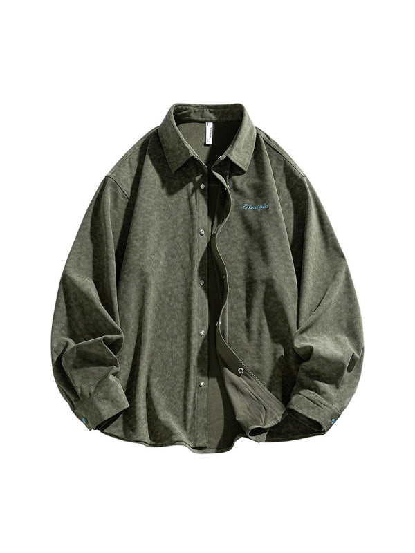 Printed Embroidery Corduroy Wear-resistant Shirts