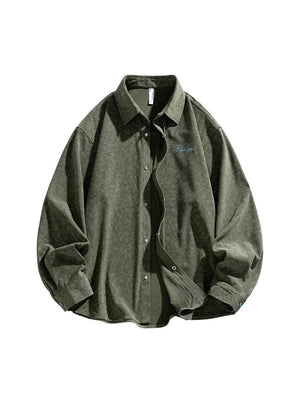 Printed Embroidery Corduroy Wear-resistant Shirts