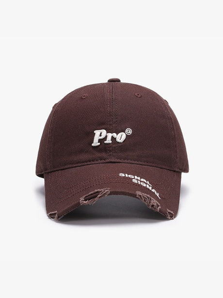 Letter 3D Embroidery Washed Baseball Caps