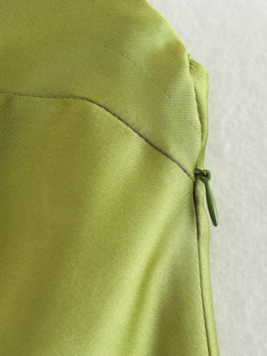 Silk Satin Halter Neck And Backless Maxi Dresses