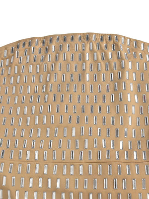 Strapless Rhinestone Hip-hugging Mesh Sequins Dinner Cocktail Maxi Dress