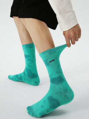 Tie-dye Moisture-wicking Breathable Crew 3-Pack Socks