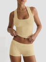 Tank Top Hip-lifting Shorts Fitness Workout Set
