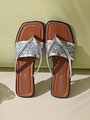 Sequined Flip-flops