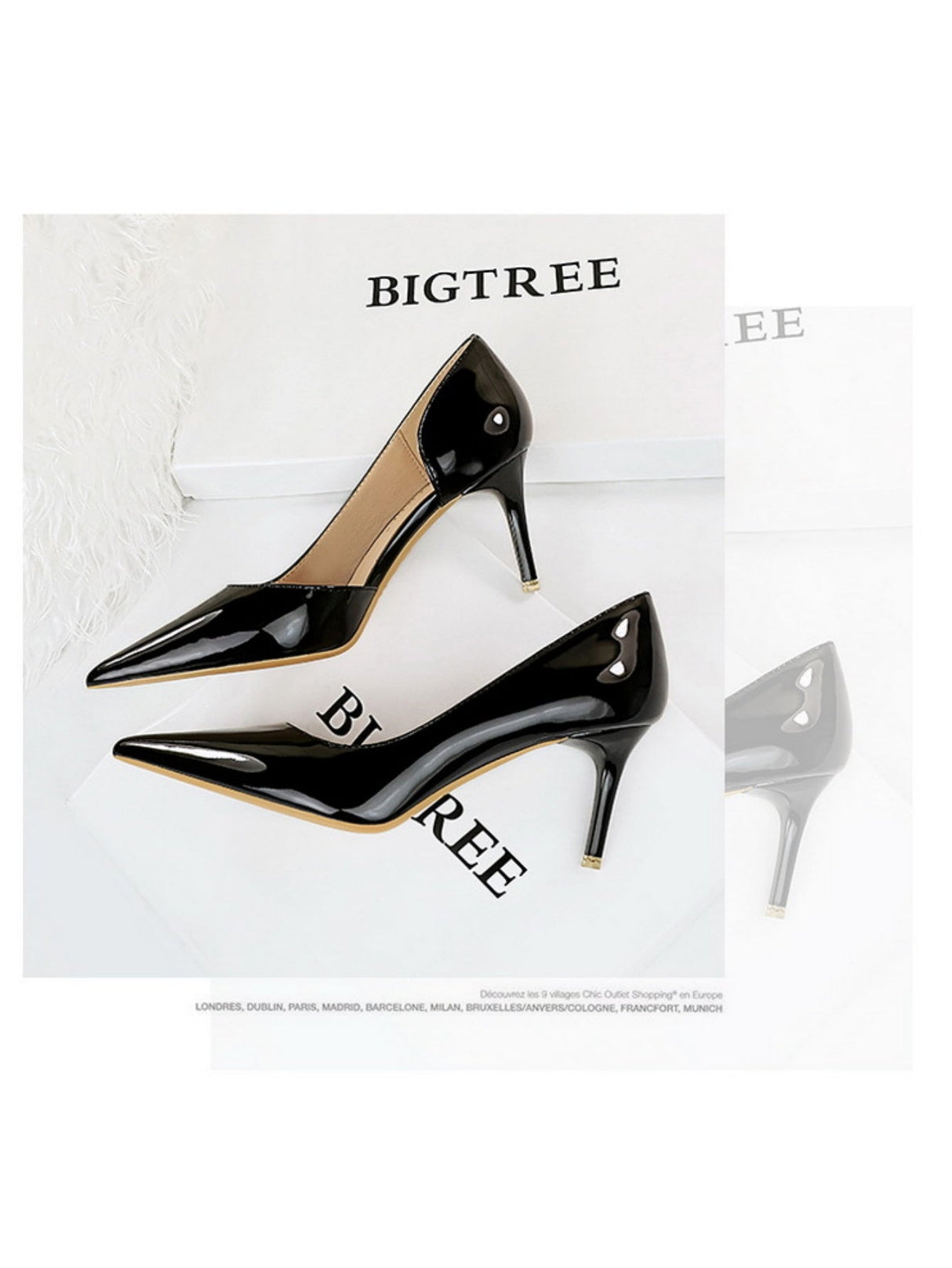 Liber Spring and Autumn hollow ladies high heels