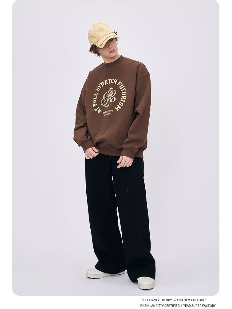 Liber Autumn Neutral wear Printed English Sweatshirts&Hoodies