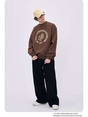 Liber Autumn Neutral wear Printed English Sweatshirts&Hoodies
